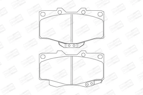 Гальмівні колодки пер. Cruiser/Hilux/4 Runner/Taro 89- (SUMITOMO) CHAMPION 572140CH (фото 1)