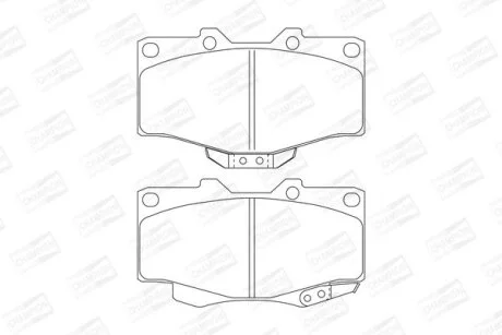 Гальмівні колодки пер. Cruiser/Hilux/4 Runner/Taro 89- (SUMITOMO) CHAMPION 572140CH