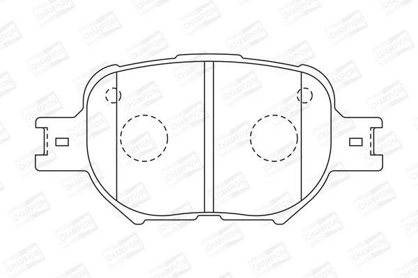 TOYOTA колодки гальм. передн. CHEVROLET Epica, Evanda, Corolla 01-04 CHAMPION 572517CH (фото 1)