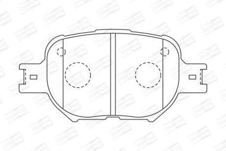 TOYOTA колодки гальм. передн. CHEVROLET Epica, Evanda, Corolla 01-04 CHAMPION 572517CH