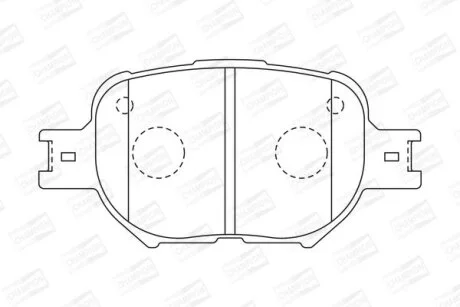TOYOTA колодки гальм. передн. CHEVROLET Epica, Evanda, Corolla 01-04 CHAMPION 572517CH