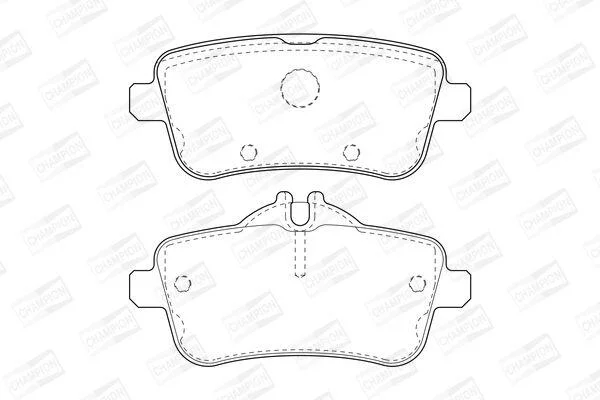 Гальмівні колодки зад. W166/X166 11- (TRW) CHAMPION 573465CH (фото 1)