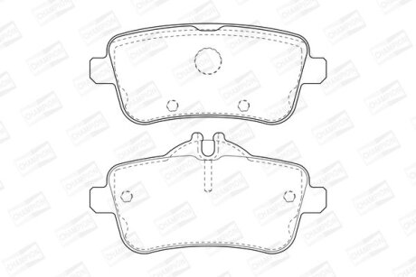 DB гальмівні колодки задн. W166/X166/W176 A/GL/M Class 11- CHAMPION 573465CH