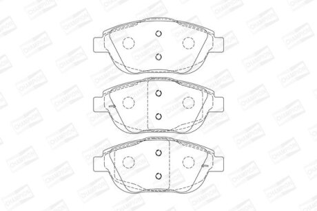 CITROEN гальмівні колодки передн.C3 Picasso 09-,DS3 10- CHAMPION 573264CH