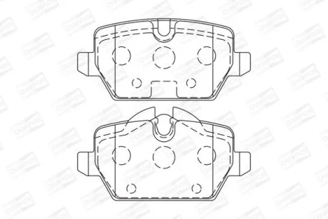 Гальмівні колодки зад. BMW 3(E90)/1(E81) 04-13 (TRW) CHAMPION 573136CH