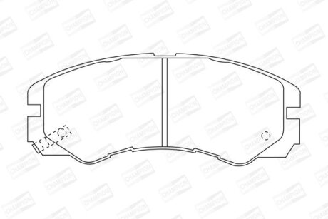 OPEL гальмівні колодки передні Frontera,Monterey -98 CHAMPION 572348CH