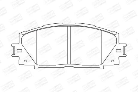 Гальмівні колодки пер. Prius 08- CHAMPION 572631CH