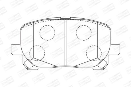 TOYOTA гальмівні колодки передн. Avensis Verso 01- CHAMPION 572546CH