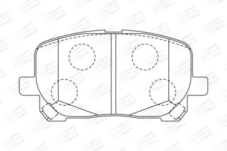 TOYOTA гальмівні колодки передн. Avensis Verso 01- CHAMPION 572546CH