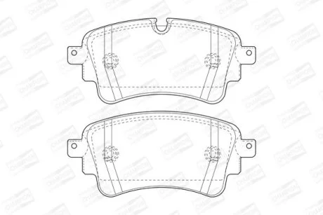VW Колодки гальмівні задні. AUDI A4/A5/Q5/Q7 15- CHAMPION 573628CH