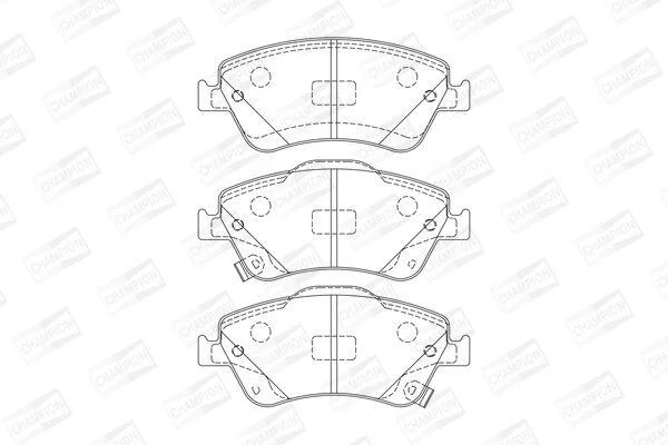 Гальмівні колодки пер. Toyota Auris 07-12 (bosch) CHAMPION 572524CH (фото 1)