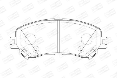 RENAUTL колодки гальм передн. Espace 1,6dCi 15- CHAMPION 573673CH
