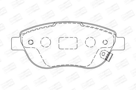 OPEL гальмівні колодки передн.Corsa D, FIAT 500 CHAMPION 573308CH