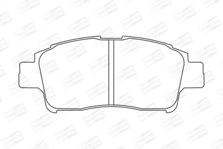 TOYOTA гальмівні колодки передн. Yaris 99- CHAMPION 572404CH