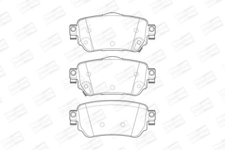 NISSAN гальмівні колодки задн.Qashqai 13- CHAMPION 573658CH