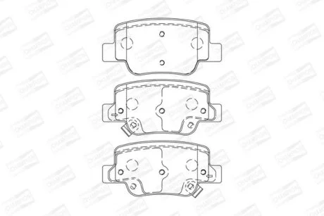 TOYOTA гальмівні колодки задн. VERSO 09- CHAMPION 572623CH