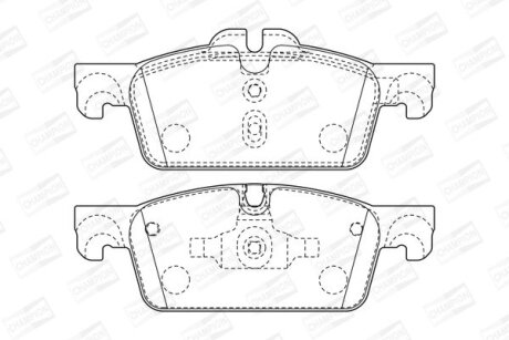 PEUGEOT гальмівні колодки передн. 508 I CHAMPION 573647CH