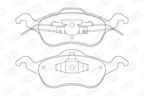 FORD гальмівні колодки передн.Focus 98- CHAMPION 571967CH