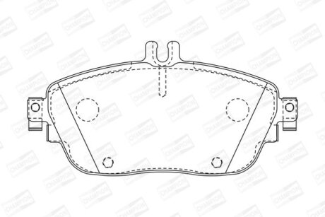DB гальмів.колодки передн.W176/246 11- CHAMPION 573403CH