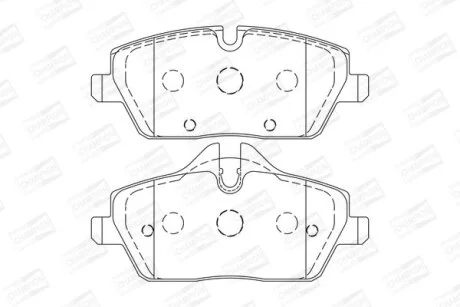 Гальмівні колодки пер. BMW 1(E81/E87)/MINI 06- (TRW) CHAMPION 573733CH