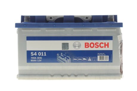Акумулятор 12В/80Аг/740А/18,69кг BOSCH DSC0092S40110