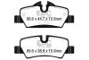 Гальмівні колодки, комплект EBC Brakes DP42228R (фото 1)