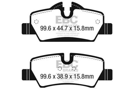 Гальмівні колодки, комплект EBC Brakes DP42228R