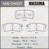 Колодки тормозные дисковые MASUMA MS3450 (фото 1)