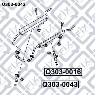 Кільце ущільнювача форсунки уприскування палива Q-fix Q3030043