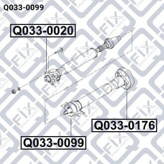 Підшипник підвісний карданного валу Q-fix Q0330099