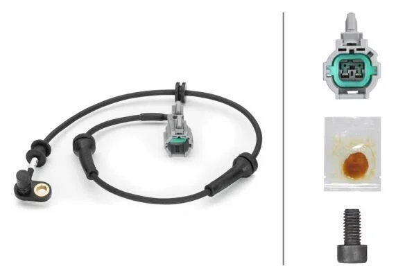NISSAN датчик ABS передн. Navara 01- HELLA 6PU 230 040651 (фото 1)