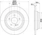 HELLA PRO DB гальмівний диск задн. W221, R230 HELLA PAGID 8DD 355 115411 (фото 1)