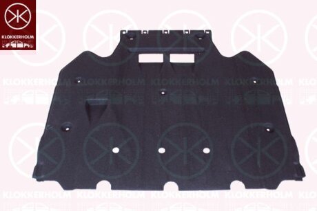 Кожух двигуна, передн., нижня частина KLOKKERHOLM 0032795