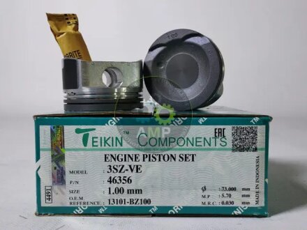 Поршень із пальцем (к-кт на двигун) 3SZ-VE, TEIKIN 46356100