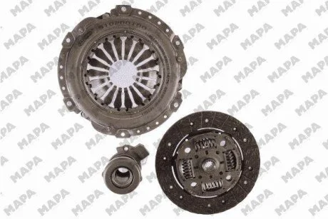 OPEL К-кт зчеплення диск + корзина + підшипник Astra G/H,Combo Tour,Corsa C,Meriva,Vectra B/C,Zafira A 1.7CDTI/1.8 16 V 95- MAPA 016200108
