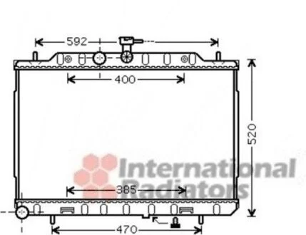 Радіатор охолодження NISSAN X-TRAIL 07>14 T31 (вир-во) Van Wezel 13002293