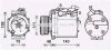 AVA MITSUBISHI Компресор кондиціонера GRANDIS 2.0 DI-D 05-, LANCER VIII 1.8, 2.0 07-OUTLANDER II 2.0 DI-D 07-, 2.4 06-, CITROEN, PEUGEOT AVA COOLING MTAK263 (фото 1)
