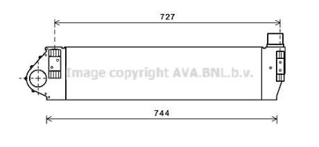 AVA RENAULT Інтеркулер Megane II, Scenic II 1.9dCi 05- AVA COOLING RT4482