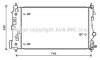 AVA OPEL Радіатор системи охолодження двигуна (автомат!) ASTRA J 1.7, 2.0 09-, ZAFIRA TOURER C 2.0 11- AVA COOLING OL2547 (фото 1)