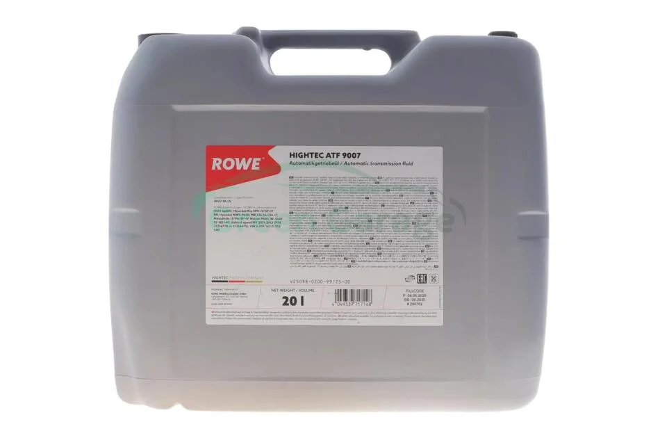 Олива трансмісійна HIGHTEC ATF 9007 (20L) ROWE 25098020099 (фото 1)