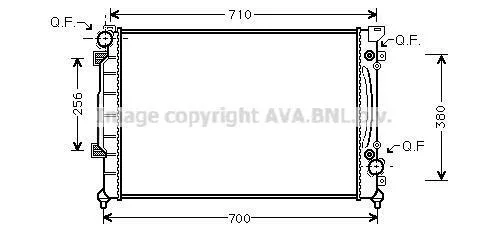 Радіатор, Система охолодження двигуна CLEVER FIT AVA COOLING AIA2157 (фото 1)