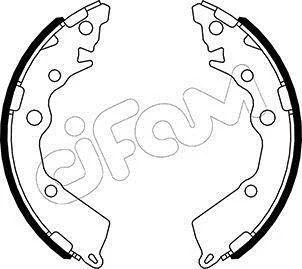 KIA Комплект барабанних колодок PICANTO II (TA) 1.0 11-17 CIFAM 153588 (фото 1)