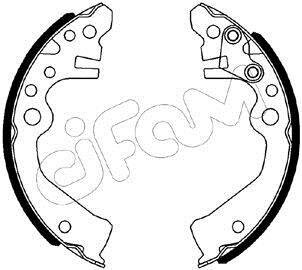NISSAN Комплект барабанних колодок CUBE (Z11) 1.4 03-08 CIFAM 153611