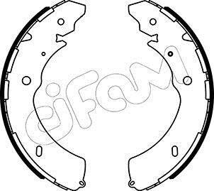 ISUZU Комплект барабанних колодок D-MAX I (TFR, TFS) 3.0 DiTD (TFR85_) 07-12, CHEVROLET COLORADO Crew Cab Pickup 2.9 4WD 06-12, MAZDA BT-50 III Пікап 3.0 (TFR40JPR, TFR40JDR) 20- CIFAM 153572