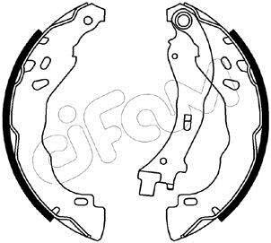 CITROEN Комплект барабанних колодок C-ELYSEE (DD_) 1.6 BlueHDi 100 14-16, PEUGEOT 208 I (CA_, CC_) 1.6 BlueHDi 100 15-19 CIFAM 153544