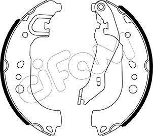 SKODA Комплект барабанних колодок RAPID (NH3, NK3, NK6) 1.6 12-15, SEAT TOLEDO IV (KG3) 1.0 TSI 17-19 CIFAM 153537