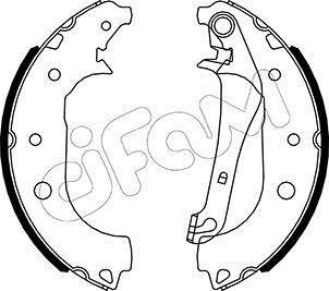 FORD Комплект барабанних колодок ECOSPORT 1.0-2.0 13- CIFAM 153531