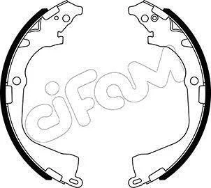 VW Комплект барабанних колодок AMAROK (2HA, 2HB, S1B, S6B, S7A, S7B, AGD) 2.0 BiTDI 10-12 CIFAM 153529 (фото 1)
