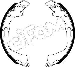 VW Комплект барабанних колодок AMAROK (2HA, 2HB, S1B, S6B, S7A, S7B, AGD) 2.0 BiTDI 10-12 CIFAM 153529