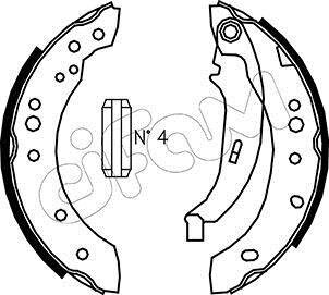 RENAULT Комплект барабанних колодок CLIO II (BB_, CB_) 1.5 dCi (BB3N, CB3N) 07-09 CIFAM 153513